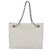 CHANEL Chain Shoulder Bag Caviar Skin White Silver CC - vista 13