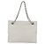 CHANEL Chain Shoulder Bag Caviar Skin White Silver CC - vista 2