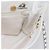 CHANEL Chain Shoulder Bag Caviar Skin White Silver CC - vista 20