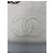 CHANEL Chain Shoulder Bag Caviar Skin White Silver CC - vista 28