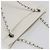 CHANEL Chain Shoulder Bag Caviar Skin White Silver CC - vista 6