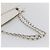 CHANEL Chain Shoulder Bag Caviar Skin White Silver CC - vista 7