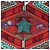 Hermès HERMES Carre 90 Scarf  ORS BLEUS D'AFRIQUE  Silk Red - vista 6