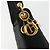Christian Dior Canage Shoulder Bag Nylon Black Gold - vista 14