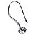 Hermès HERMES Okelley GM Necklace Leather Navy
