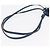 Hermès HERMES Okelley GM Necklace Leather Navy - vista 8