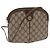 GUCCI GG Canvas Web Sherry Line Shoulder Bag Red Beige 904 02 047