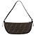 FENDI Zucca Canvas Accessory Pouch Brown Black - vista 2