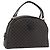 Céline CELINE Macadam Canvas Hand Bag PVC Leather Black Gold