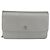 CHANEL Chain Wallet Shoulder Bag Leather Silver CC - vista 13