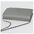 CHANEL Chain Wallet Shoulder Bag Leather Silver CC - vista 6