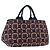PRADA Canapa L Hand Bag Canvas Navy Gold
