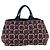 PRADA Canapa L Hand Bag Canvas Navy Gold - vista 2