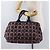 PRADA Canapa L Hand Bag Canvas Navy Gold - vista 24