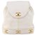CHANEL Triple Coco Backpack Caviar Skin White Gold CC - vista 13