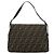 FENDI Zucca Canvas Mamma Baguette Shoulder Bag Black Brown - vista 2