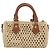LOUIS VUITTON Nano Speedy Hand Bag Raffia Leather Beige M83525 LV - vista 2