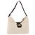 FENDI Mamma Baguette Shoulder Bag Canvas White Silver