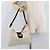 FENDI Mamma Baguette Shoulder Bag Canvas White Silver - vista 25