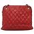 CHANEL Matelasse Chain Shoulder Bag Lamb Skin Red Gold CC - vista 2