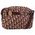 Christian Dior Trotter Canvas Shoulder Bag Red Gold