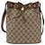 GUCCI GG Supreme Shoulder Bag PVC Beige Gold - vista 13