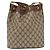 GUCCI GG Supreme Shoulder Bag PVC Beige Gold - vista 2