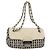 CHANEL Bolso de hombro con cadena de tweed azul CC