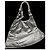 Borsa in pelle argentata Loewe Silver hardware - vista 5