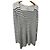 Zadig & Voltaire gestreifter Pullover Schwarz Weiß Metallisch