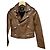 Maje braune Lederjacke