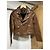 Maje braune Lederjacke - Ansicht 2