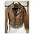 Maje braune Lederjacke - Ansicht 3
