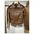 Maje braune Lederjacke - Ansicht 4