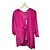 Iro Vestido corto de seda rosa fucsia