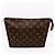 Louis Vuitton Pochette Toiletry Bag Monogram Canvas Marrone - vista 3