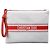 Pochette Christian Dior in spugna bianca e rossa Bianco Rosso