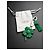 Charm Dior Trifoglio in Pelle Verde - vista 2