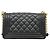 Borsa a tracolla Chanel Boy con catena in pelle caviar nera Nero - vista 11