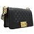 Borsa a tracolla Chanel Boy con catena in pelle caviar nera Nero - vista 2