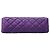 Borsa a tracolla Chanel in pelle d'agnello viola Porpora - vista 3