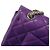 Borsa a tracolla Chanel in pelle d'agnello viola Porpora - vista 7
