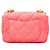 Borsa a tracolla Chanel Matelassé con catena in pelle d'agnello rosa - vista 11