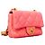 Borsa a tracolla Chanel Matelassé con catena in pelle d'agnello rosa - vista 2