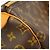 Borsa Louis Vuitton Boston Monogram Keepall 55 Marrone - vista 11