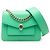 Bulgari Borsa Bvlgari Serpenti Forever Maxi Chain Top Handle in pelle verde Verde chiaro