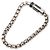 Bracciale a catena Louis Vuitton Monogram Eclipse in ottone argentato Argento - vista 4