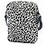 Borsa a tracolla Sid Saint Laurent in tela con stampa leopardata bianca Bianco - vista 2