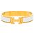 Bracciale Clic H PM in smalto bianco Hermès