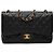 Chanel Black Jumbo Classic Caviar Double Flap Nero